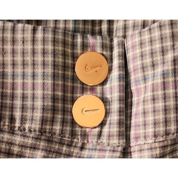 Nike Golf Women's Dri-Fit Plaid Pants Size 12 Polyester/Spandex Swoosh Logo - Picture 3 of 8